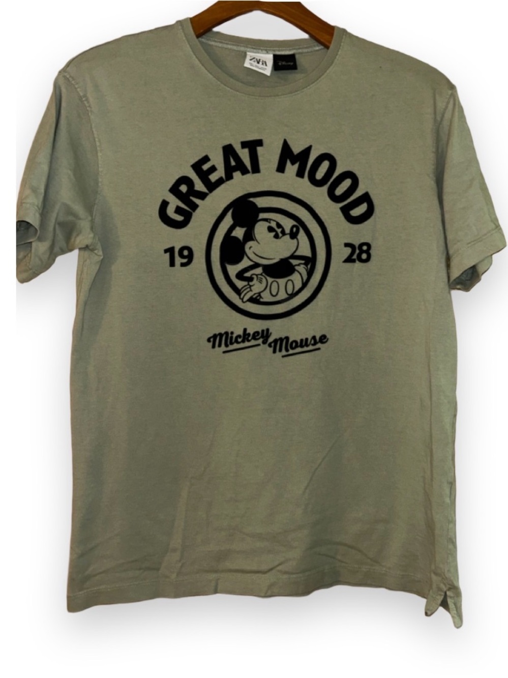 Zara x Disney Graphic 'Great Mood' Mickey Mouse Tee